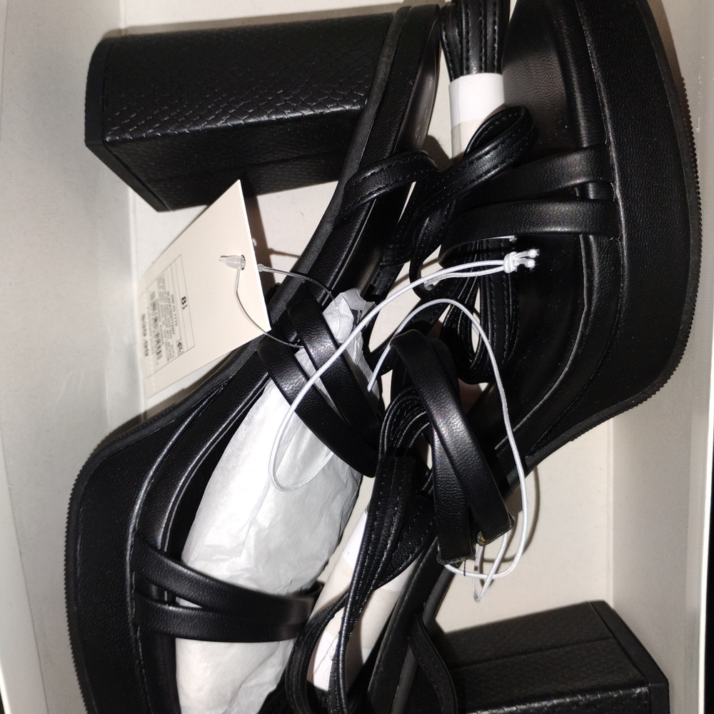 a new day Black Platform Sandals
